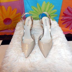 Guess Vernese Nude Heels, Size 7